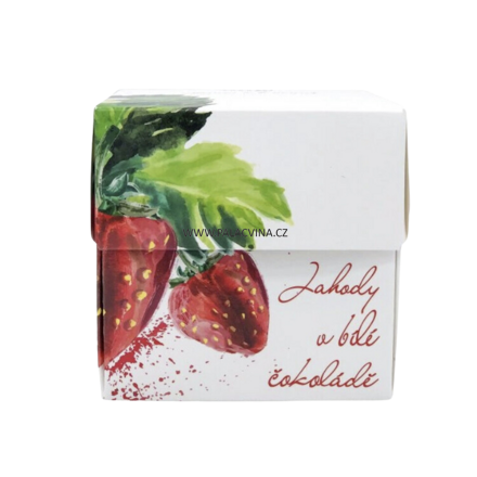 Lyofilizované Jahody v bílé čokoládě, 110g