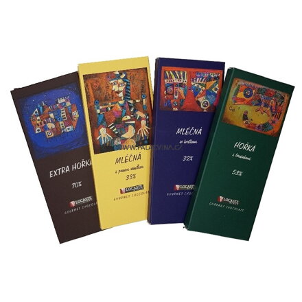 Degustační set čokolád Art Collection, 4 x 50 g