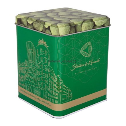 Mandle v hořké čokoládě s moringou, 200 g