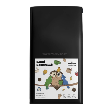 Zrnková káva Ranní nakopávač – BLEND 80% arabica, 20% robusta