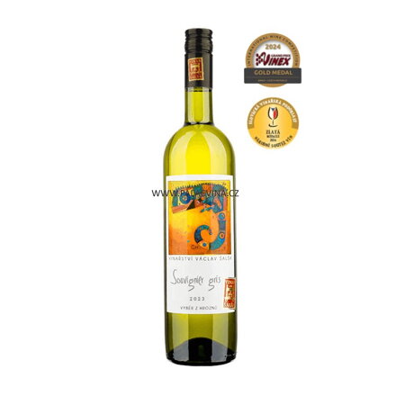 Souvignier gris 2023, polosladké, Vinařství Šalša