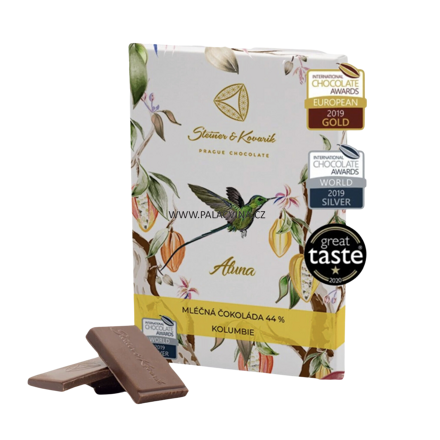Aluna - mléčná čokoláda 44%, 70g