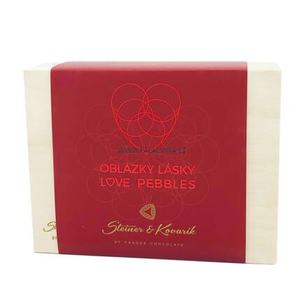 Oblázky lásky - mandle v ruby čokoládě, 150 g