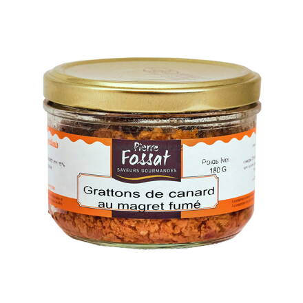 UZENÉ TRHANÉ KACHNÍ MASO - GRATTONS DE CANARD AU MAGRET FUMÉ 180 g