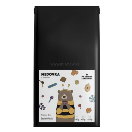 Medovka z BRAZÍLIE zrnková káva čokoláda, karamel, plná chuť